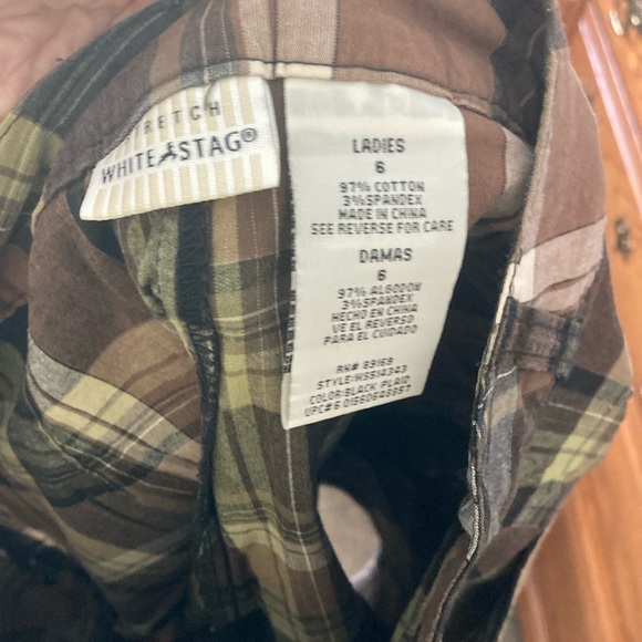 White Stag Black and Brown Mini Skirt with built in shorts - Picture 5 of 5